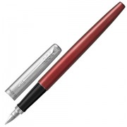 Ручка перьевая PARKER 'Jotter Kensington Red CT', корпус красный, детали из нержавеющей стали, синяя, 2030949