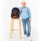 Ранец BRAUBERG QUADRO, 3 отделения, с брелком, Fire spider, 37х28х18 см, 273106