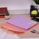 Папка-органайзер конверт на кнопке 6 отделений, BRAUBERG 'Extra', A4, лиловая с персиковым, 274101