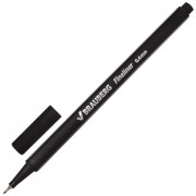 Ручка капиллярная BRAUBERG 'Aero', ЧЕРНАЯ, трехгранная, металлический наконечник, линия письма 0,4 мм, 142252
