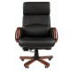 Кресло офисное 'Президент', СН 417, кожа, черное, 6082581