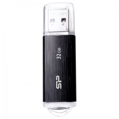 Флеш-диск 32 GB SILICON POWER Ultima U02 USB 2.0, черный, SP32GBUF2U02V1K