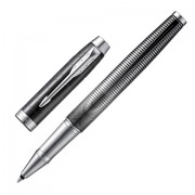 Ручка-роллер PARKER 'IM Metallic Pursuit CT', корпус темно-серый, хромированные детали, черная, 2074145