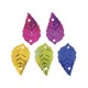 Пайетки для творчества 'Листья', 5 цветов, 15 мм, 20 грамм, ОСТРОВ СОКРОВИЩ, 661280