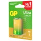 Батарейка 1 шт., GP Ultra G-Tech, Крона (6LR61, 6LF22, 1604A), алкалиновая, блистер, 1604AU-5CR1