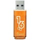 Флеш-диск 16 GB, SMARTBUY Glossy, USB 2.0, оранжевый, SB16GBGS-Or