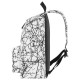Рюкзак BRAUBERG универсальный, сити-формат, 'Twigs on white', 20 литров, 41х32х14 см, 270794