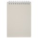 Блокнот МАЛЫЙ ФОРМАТ А6, 60 л., силиконовый гребень, обложка пластик, клетка, BRAUBERG, бежевый, 117563