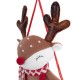 Украшение новогоднее интерьерное 40 см 'Оленёнок на качелях', полиэстер, ЗОЛОТАЯ СКАЗКА, 592506