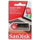 Флеш-диск 32 GB, SANDISK Cruzer Dial, USB 2.0, черный/красный, SDCZ57-032G-B35