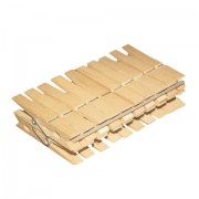 Прищепки бельевые деревянные, комплект 20 шт., универсальные, YORK 'Eco', 96050