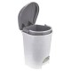 Ведро мусорное с КРЫШКОЙ и ПЕДАЛЬЮ 19 литров, 39х30,5х30,5 см, серое, IDEA, М2892