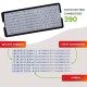 Печать самонаборная STAFF, 2 круга, оттиск D=40, 'Printer 8020', КАССА В КОМПЛЕКТЕ, 237439