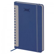 Ежедневник датированный 2022 А5 (138х213мм) BRAUBERG Original т-синий, 112837