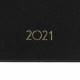 Еженедельник датированный 2021 МАЛЫЙ ФОРМАТ (95х155 мм) А6, BRAUBERG 'Select', балакрон, черный, 111563