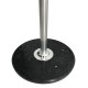 Вешалка-стойка BRABIX 'CR-855' на мраморном диске, металл, 4+3 крючка, цвет серебристый, 606434