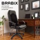 Кресло офисное BRABIX 'Strike EX-525', экокожа черная, ткань черная, TW, 531381