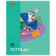 Тетрадь А5 48 л., HATBER скоба, клетка, обложка картон, 'Dog mafia' (микс в спайке), 48Т5В1