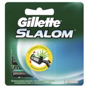 Сменные кассеты для бритья 3 шт., GILLETTE (Жиллет) 'Slalom', для мужчин