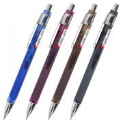 Ручка шариковая автоматическая с грипом BRAUBERG 'STYLE RT', СИНЯЯ, игольчатый наконечник 0,7 мм, линия письма 0,35 мм, 144324