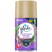 Сменный баллон 269 мл, GLADE 'Безмятежная лаванда и алоэ' для автоматических освежителей, 864986