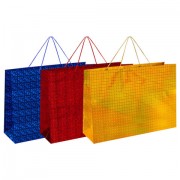 Пакет подарочный (1 шт.) 70x16x50 см, 'BIG SIZE', голография, ассорти 3 цвета, ЗОЛОТАЯ СКАЗКА, 609732