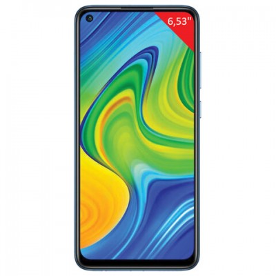 Смартфон XIAOMI Redmi Note 9, 2 SIM, 6,53', 4G (LTE), 48/13+8+2+2 Мп, 64 ГБ, серый, пластик, 27978