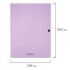 Папка на кнопке пластиковая BRAUBERG 'PASTEL', А4, 3 клапана, 600 мкм, цвета ассорти, 272886