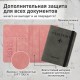 Обложка для паспорта и документов с защитой НАБОР 2 шт., 9 карманов, резинка, экокожа, графитовая/розовая, BRAUBERG, 238765