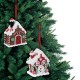 Украшение елочное (1 шт.) 'Пряничный домик', 9х10 см, полимерная глина, ассорти, ЗОЛОТАЯ СКАЗКА, 592409