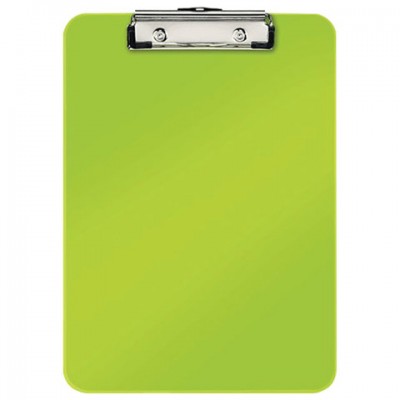 Доска-планшет LEITZ 'WOW', с верхним прижимом, A4, 320х228 мм, пластик, 1,7 мм, зеленая, 39710064