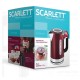 Чайник SCARLETT SC-EK21S78, 1,7 л, 2200 Вт, закрытый нагревательный элемент, ТЕРМОРЕГУЛЯТОР, сталь, бордовый