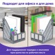 Лоток вертикальный для бумаг BRAUBERG 'Office-Expert', 215 мм, 3 отделения, сборный, серый, 238018