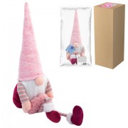 Украшение новогоднее интерьерное 70 см 'Гном с сердечком', полиэстер, ЗОЛОТАЯ СКАЗКА, 592524