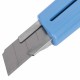 Нож канцелярский 18 мм BRAUBERG 'Delta', автофиксатор, цвет корпуса голубой, блистер, 237087