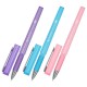 Ручки гелевые с грипом BRAUBERG 'VIVID PASTEL', СИНИЕ, НАБОР 3 ШТ., игольчатый узел 0,5 мм, линия письма 0,35 мм, 144540
