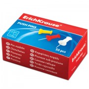 Силовые кнопки-гвоздики ERICH KRAUSE 'Classic', 50 штук, ассорти, в картонной коробке, 24877