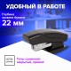Степлер №24/6, 26/6 МИНИ BRAUBERG 'Black Jack', до 18 листов, антистеплер, черный, 227762
