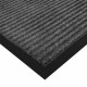 Коврик придверный 50х80 см, СЕРЫЙ, влаго-грязезащитный, 430 г/м2, ребристый, ЛЮБАША СТАНДАРТ, 701033