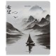 Тетради ДЭК А5 48 л. КОМПЛЕКТ 5 шт. BRAUBERG скоба, клетка, матовая ламинация, CALM NATURE, 404951