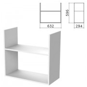 Полка навесная настенная 'Бюджет', 632х294х596 мм, белый, 402668-290