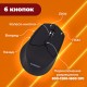 Мышь беспроводная SONNEN V33, USB, 800/1200/1600 dpi, 6 кнопок, оптическая, черная, SOFT TOUCH, 513517