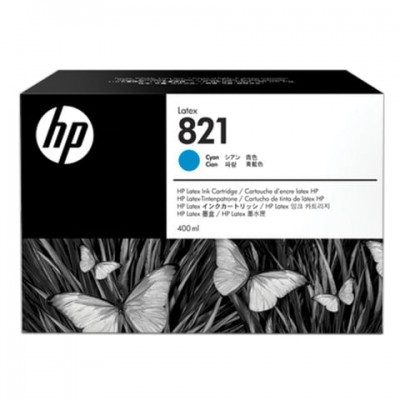 Картридж струйный HP (G0Y86A) Latex 110 Printer, №821, цвет голубой, оригинальный, объем 400 мл.