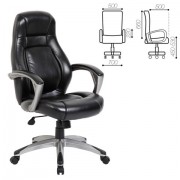 Кресло офисное BRABIX PREMIUM 'Turbo EX-569', экокожа, спортивный дизайн, черное, 531014