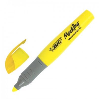 Текстовыделитель BIC 'Highlighter XL', ЖЕЛТЫЙ, линия 1,7-5,1 мм, 891396