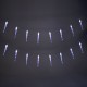 Электрогирлянда-нить комнатная 'Сосульки' 2 м, 20 LED, холодный белый, батарейки, ЗОЛОТАЯ СКАЗКА, 592561