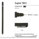 Ручка гелевая BRUNO VISCONTI 'Super Slim Black', ЧЕРНАЯ, узел 0,28 мм, линия 0,2 мм, 20-0397