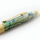Ручка подарочная шариковая CROSS Botanica 'Зеленая лилия', лак, латунь, позолота, черная, AT0642-4