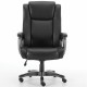 Кресло офисное BRABIX PREMIUM 'Solid HD-005', НАГРУЗКА до 180 кг, рециклированная кожа, черное, 531941