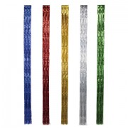 Дождик новогодний, ширина 200 мм, длина 1,5 м, ассорти 5 цветов, штрихкоды 73356, 73370, 73394, 73400, 73417, 20-150